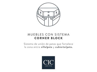 JUEGO DE COMEDOR CIC CALABRIA CHOCOLATE 4S - 7