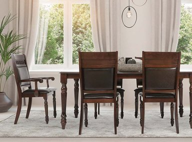JUEGO DE COMEDOR CIC NEW CORDOBES 6 SILLAS 2 SITIALES - 8