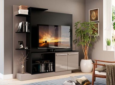 RACK PARA TV 55 PULGADAS COLUMBIA BE DESIGN NEGRO - 3
