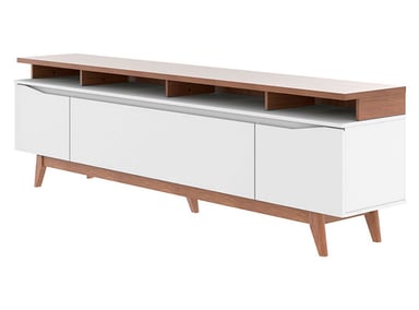 RACK PARA TV 75 PULGADAS FLYN DECOCASA STILO OFF 1.8 BLANCO - 2
