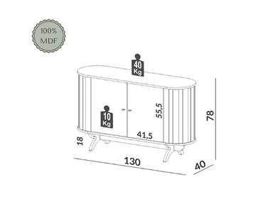 BUFFET DECOCASA TB289 - 3