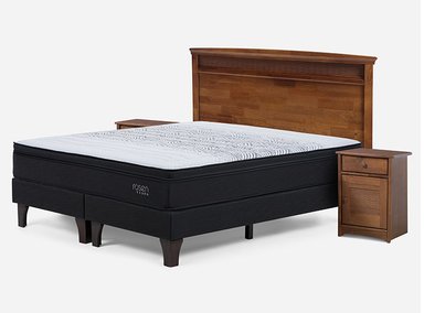 JUEGO DE DORMITORIO ROSEN CAMA EUROPEA TEMPO BD 2 PLAZAS + SET VENETO - 2