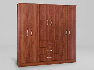 CLOSET CIC MAIPO 6 PUERTAS / 3 CAJONES 180 CM CEREZO - 2