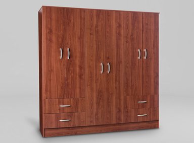 CLOSET CIC MAIPO 6 PUERTAS / 4 CAJONES 180 CM CEREZO NAT - 2