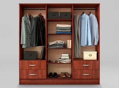 CLOSET CIC MAIPO 6 PUERTAS / 4 CAJONES 180 CM CEREZO NAT - 3