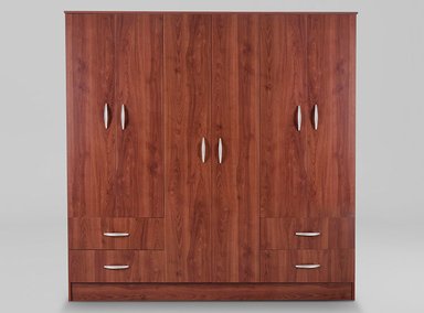 CLOSET CIC MAIPO 6 PUERTAS / 4 CAJONES 180 CM CEREZO NAT - 1