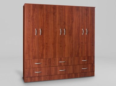 CLOSET CIC MAIPO 6 PUERTAS / 6 CAJONES 180 CM CEREZO - 2