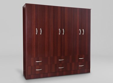 CLOSET CIC MAIPO 6 PUERTAS / 6 CAJONES 180 CM WENGUE - 2