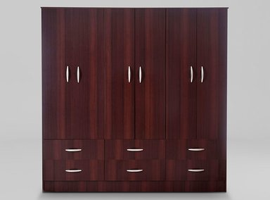 CLOSET CIC MAIPO 6 PUERTAS / 6 CAJONES 180 CM WENGUE - 1