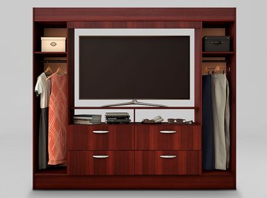 CLOSET CIC BAKER TV 55 CHOCOLATE - 3