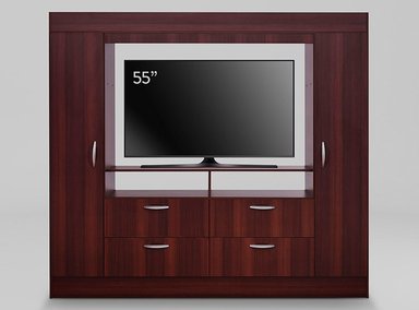 CLOSET CIC BAKER TV 55 CHOCOLATE - 1