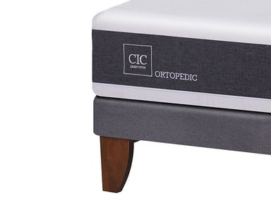 JUEGO DE DORMITORIO CIC CAMA EUROPEA NEW ORTOPEDIC 2 PLAZAS + RESPALDO + VELADORES - 3