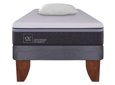JUEGO DE DORMITORIO CIC CAMA EUROPEA ORTOPEDIC ADVANCE 1.5 PLAZAS + ALMOHADA - 1