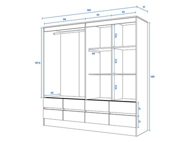 CLOSET CIC MAULE CEREZO 4P BC - 5