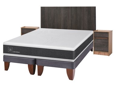 JUEGO DE DORMITORIO CIC CAMA EUROPEA NEW ORTOPEDIC BD KING + SET ESPRESSO - 2
