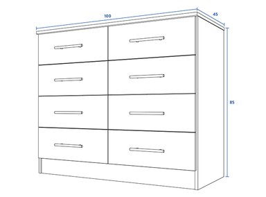 COMODA CIC POLUX WENGUE 8C - 5
