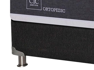 JUEGO DE DORMITORIO CIC CAMA BOX SPRING NEW ORTOPEDIC B5 BD 2 PLAZAS NEGRO + RESPALDO TIGRIS - 3