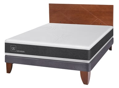 JUEGO DE DORMITORIO CIC CAMA EUROPEA NEW ORTOPEDIC BN 2 PLAZAS + RESPALDO NEW VILLARICA - 2
