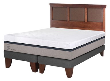 JUEGO DE DORMITORIO CIC CAMA EUROPEA BALANCE BD 2 PLAZAS + RESPALDO NEW TORINO CARAMEL - 2