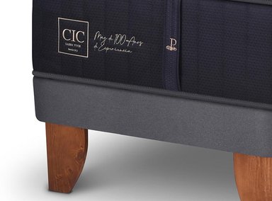 JUEGO DE DORMITORIO CIC CAMA EUROPEA PREMIUM BD 2 PLAZAS + RESPALDO NEW TORINO CARAMELO - 4