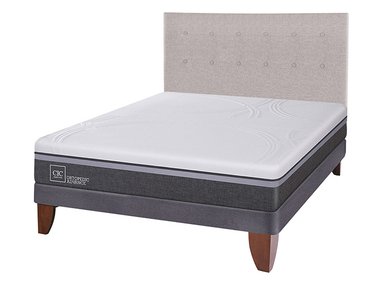 JUEGO DE DORMITORIO CIC CAMA EUROPEA ORTOPEDIC ADVANCE BN 2 PLAZAS + RESPALDO TIGRIS - 2