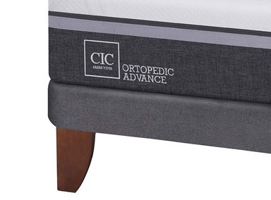 JUEGO DE DORMITORIO CIC CAMA EUROPEA ORTOPEDIC ADVANCE BN 2 PLAZAS + RESPALDO TIGRIS - 4