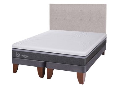JUEGO DE DORMITORIO CIC CAMA EUROPEA ORTOPEDIC ADVANCE BD 2 PLAZAS + RESPALDO TIGRIS - 2