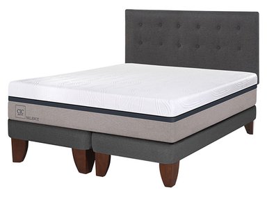 JUEGO DE DORMITORIO CIC CAMA EUROPEA BALANCE BD 2 PLAZAS + RESPALDO EUFRATES - 2
