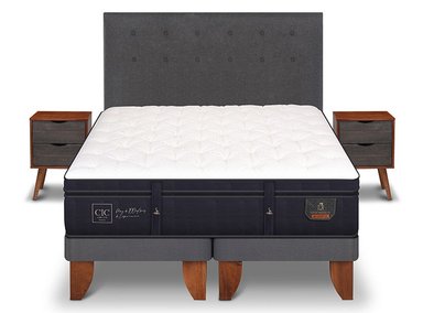 JUEGO DE DORMITORIO CIC CAMA EUROPEA SUPER PREMIUM BD 2 PLAZAS + SET EUFRATES - 1