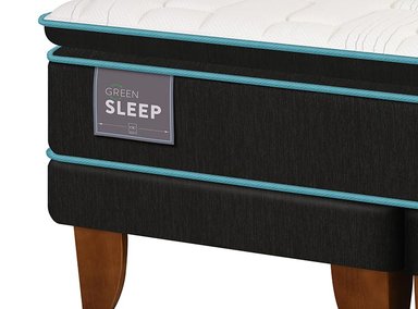 JUEGO DE DORMITORIO CIC CAMA EUROPEA GREEN SLEEP BD KING + SET EUFRATES - 4