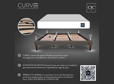 CAMA EUROPEA CIC CURVE LUX KING - 12