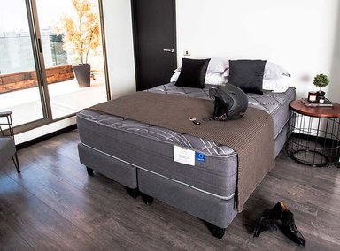 CAMA EUROPEA FLEX BLACK BOX TOP 1.5 PLAZAS GRAFITO - 7