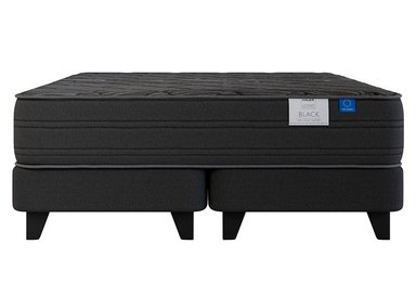 CAMA EUROPEA FLEX BLACK BOX TOP KING NEGRO - 1