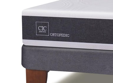 JUEGO DE DORMITORIO CIC CAMA EUROPEA ORTOPEDIC BD 2 PLAZAS + RESPALDO TORINO - 4