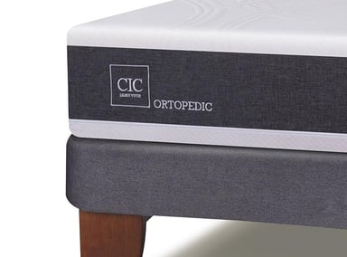 JUEGO DE DORMITORIO CIC CAMA EUROPEA ORTOPEDIC BN 2 PLAZAS + RESPALDO TORINO - 4