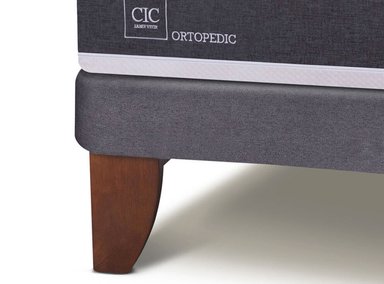 JUEGO DE DORMITORIO CIC CAMA EUROPEA ORTOPEDIC BD 2 PLAZAS + RESPALDO DUBLIN CARAMEL - 3