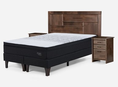 JUEGO DE DORMITORIO ROSEN CAMA EUROPEA TEMPO KING + SET DOLCE - 2
