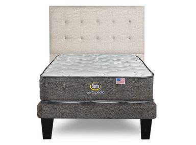 CAMA EUROPEA SERTA SERTAPEDIC 1.5 PL + RESPALDO ARENA - 1