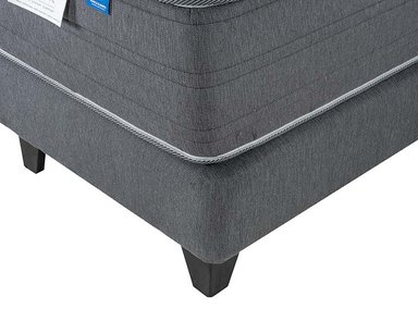 JUEGO DE DORMITORIO FLEX CAMA EUROPEA BLACK KING + RESPALDO MOD GRAFITO - 3