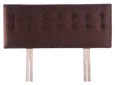 RESPALDO BODEVIR BOTONE FELPA 2 PLAZAS MADERA CHOCOLATE - 1