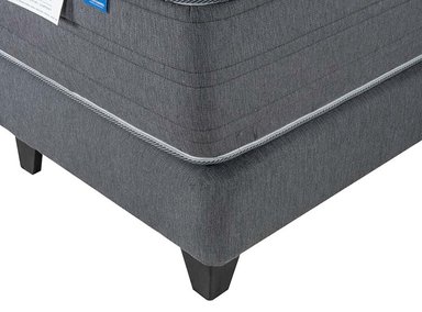 JUEGO DE DORMITORIO FLEX CAMA EUROPEA BLACK 1.5 PLAZAS + RESPALDO MODERN - 3