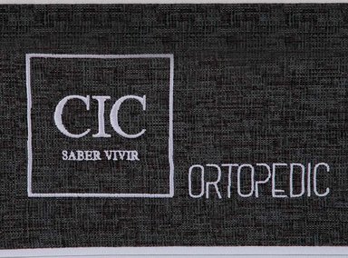 JUEGO DE DORMITORIO CIC CAMA EUROPEA ORTOPEDIC 1.5 PLAZAS + RESPALDO MUNICH GRIS - 5