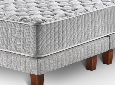 CAMA EUROPEA CANNON HYBRID WOOL 2 PL + ALMOHADAS - 6