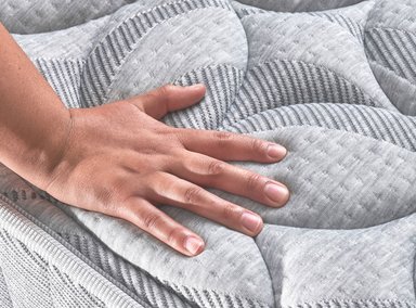 CAMA EUROPEA CANNON HYBRID WOOL 2 PL + ALMOHADAS - 9
