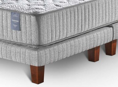 CAMA EUROPEA CANNON HYBRID VISCO KING + ALMOHADAS - 6
