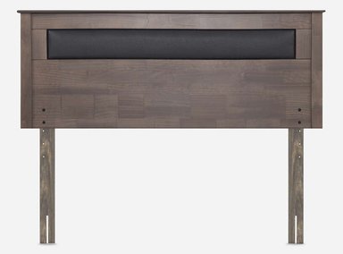 JUEGO DE DORMITORIO ROSEN CAMA EUROPEA ERGO T NEW BN 2 PLAZAS + RESPALDO FERRARA GRIS - 3