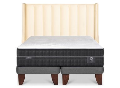 JUEGO DE DORMITORIO CIC CAMA EUROPEA LUX BD 2 PLAZAS + RESPALDO PANARO - 1