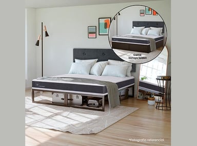 CAMA EUROPEA CIC IRON SMART ORTOPEDIC 2 PLAZAS + RESPALDO - 9