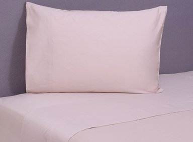 JUEGO DE SABANAS FABRICS LISO BEIGE 300 HILOS 1.5 PL - 1