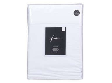 JUEGO DE SABANAS FABRICS LISO BLANCO 400H SUPER KING - 3